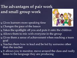 Making pairs and groups. Keeping pair ...