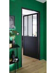 Bloc Porte Atelier Noir 83cm Poussant Gauche En 2020 Bloc Porte Atelier Noir Porte D Atelier