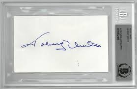 There's no difference i can see in retiring from pro football, or quitting a job. Lot Detail Johnny Unitas Autographed 3x5 Index Card