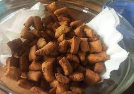 Vickys cornmeal fried aubergine / eggplant, gf df ef sf nf is something which i have loved my whole life. Recipe Of Any Night Of The Week Mandazi Bites Chin Chin The Cooking Map