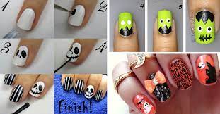 Grab a green tee, print. 40 Best Halloween Nail Art Inspirations For 2017