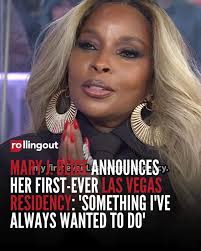 Mary J. Blige is taking her legacy to Las Vegas 🎉 The icon announced her  first-ever residency this year, spanning 10 shows, a milestone she's been  excited to bring to life ❤️ #