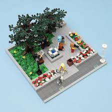 Garden On Main Street Lego Design Lego Architecture Lego Projects