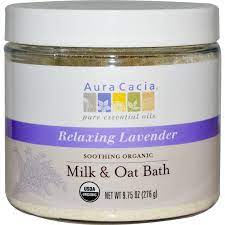 Get aura cacia milk & oat bath, soothing organic (1 each) delivered to you within two hours via instacart. Aura Cacia Soothing Organic Milk Oat Bath Relaxing Lavender 9 75 Oz 276 G Iherb