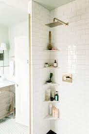 With little room for an extra cabinet or standing shelves, one of the best small bathroom storage solutions is to think up. Discover These Creative 17 Small Bathroom Shelf Ideas You Ll Love Small Bathroom Shelves Small Bathroom Remodel Upstairs Bathrooms