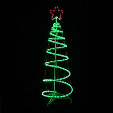 Green Spiral Tree Star Led Rope Light 120cm Christmas Decoration Indoor Outdoor Amazon Led Rope Lights Decorating With Christmas Lights Spiral Christmas Tree