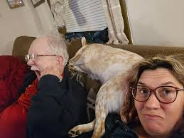 Dusty boy wore slap out after his snow day play.