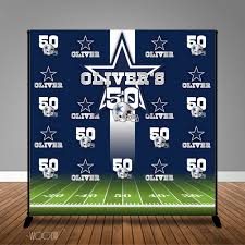 Dallas Cowboys Football 40th 50th 60th Birthday 8x8 Backdrop Step Repeat Design P Cowboy Themed Birthday Party Dallas Cowboys Birthday Cowboy Theme Party