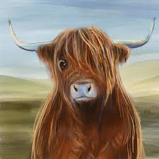 Also with grooming, the kids work with their animals more and learn the art of clipping cattle. Scottish Highland Cow Digital Art By Ry M