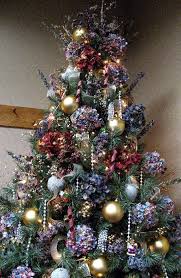Perennial Passion Hydrangea Christmas Tree Floral Christmas Tree Holiday Christmas Tree Colorful Christmas Tree