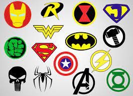 Superheroes Logos Vinyl Decal Svg File Printable Cricut File Superhero Logo Templates Marvel Superhero Logos Etsy Printables