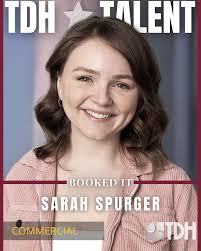 YESSS! Sarah just booked a Commercial, continuing to build momentum and  confidence in her work. Show her some love below with 👏🔥⬇️ #SarahSpurger  #TDHTalent #CommercialActor #BookedIt #CreativeWork #OnScreen