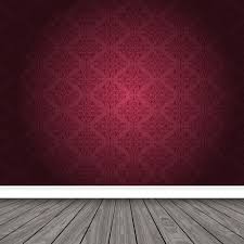 Beautiful woman in luxury fur coat. Empty Room With Damask Wallpaper And Wooden Floor 204604 Vector Art At Vecteezy