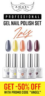 Gel Nail Polish Set 5 Popular Colors Manicure Gel Polish Kit For Nail Art Diy At Home Uv Led Gel Nail Polish Gel Nail Polish Set Nail Art Diy