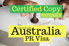 Notary acknowledgment from a to z. Australia Pr Certified Copy Or Documents Notary Australia
