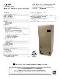 goodman mfg aspf air handlers wheelchair user manual