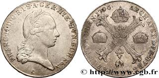 Su hijo, felipe ii, asentó y amplió las posesiones del imperio español por. Belgica Paises Bajos Austriacos 1 Kronenthaler Francois Ii 1796 Prague Fwo 461043 Monedas Del Mundo