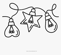 What to do with string of christmas lights? Christmas Lights Coloring Page Christmas Light Clipart Black And White Hd Png Download Transparent Png Image Pngitem