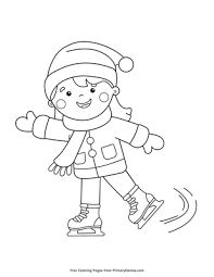 All of the images displayed are of unknown origin. Girl Ice Skating Coloring Page Free Printable Pdf From Primarygames