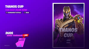 Check spelling or type a new query. Fortnite Thanos Cup Live Youtube