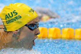 Maddie groves competing at the commonwealth games. Aussie Olympic Medalist Maddie Groves Endures Cancer Scare