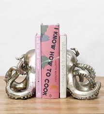 Silver Octopus Bookends Coastal Home Accents The Gilded Thistle We anticipate orders placed in this period will ship around the end of march.
