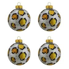 Here are 10 of our favorites that you can add to your own tree or give as gifts this compared to traditional decor, personalized ornaments are both a festive and sentimental touch. Northlight 4ct Diva Safari Silver Gold Glitter Leopard Print Design Glass Ball Christmas Ornaments 2 5 65mm Target
