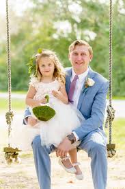 Groom Flower Girl Swing Cory Lee Photography Charleston Wedding Photographer Charleston Wedding Wedding Photographers