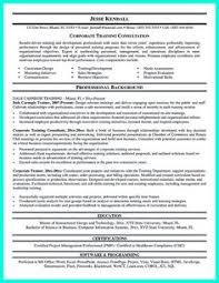 resume trainer skills