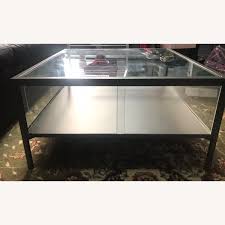 2019 best of ikea black coffee table with glass top. Ikea Sammanhang Glass Coffee Table Aptdeco