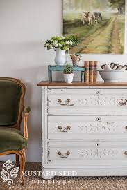 Custom White Milk Paint Dresser Miss Mustard Seed Home Decor Diy Furniture Bedroom Furniture