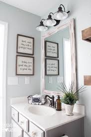 Maybe you would like to learn more about one of these? Modern Farmhouse Bathroom Makeover Reveal Modern Farmhouse Bathroom Bathroom Decor Bathroom Makeover