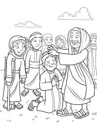 Story, lesson guide, coloring pages, . Jesus Heals Coloring Sheet 35 Images Healing Coloring Pages At Getdrawings Free Heals The Sick Because Miracles Of Jesus Coloring Page Jesus Heals Leper Colouring Pages Sunday School Coloring