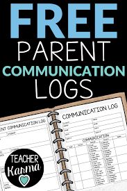 Parent Communication Logs Free Classroom Management Forms Teacher Karma Communication Log Parent Communication Log Parent Teacher Communication