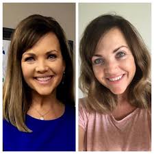 Minus the fact I don't have makeup on... what do you guys think of a few  curls I tried this morning vs straight hair? (I've been wearing my hair the  same for