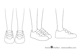 How To Draw Anime Shoes Step By Step Animeoutline Outline a shape for the head of the anime girl. how to draw anime shoes step by step