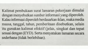 Di bawah ini yang merupakan kalimat pembuka surat balasan lamaran kerja yang berisi penolakan. Kalimat Pembuka Surat Lamaran Pekerjaan Yang Tepat Berdasarkan Iklan Tersebut Adalah Jawaban Youtube