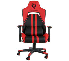 Homall gaming chair office chair high back computer chair pu leather desk chair pc racing executive ergonomic adjustable swivel task chair with headrest and lumbar support (dark black) 4.4 out of 5 stars. Hanover Commando Ergonomic Gaming Chair In Black And Red Qvc Com