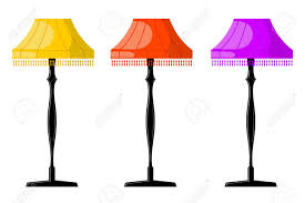 Set Of Color Vector Retro Cartoon Floor Lamps Electric Light Royalty Free Cliparts Vectors And Stock Illustration Image 70792991