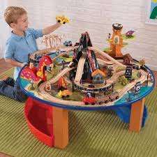 Kidkraft Dinosaur Train Table Set Free Shipping 165 94 Train Table Wooden Toy Train Dinosaur Train