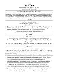 Entry Level Admin Resume Sample Monster Com