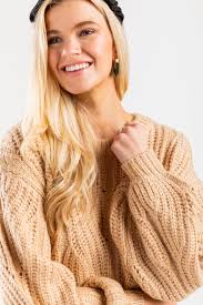 Francesca's Averie Cable Pullover Sweater at Hamilton Place in Chattanooga,  TN