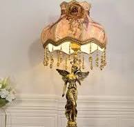Copper Angel Desk Lamp - French Retro Luxury Bedroom Table Lamp with Tassel