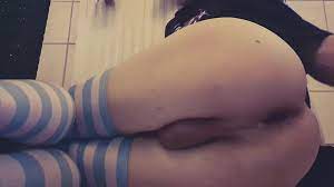 Swedish Femboy fucking his ass with a dildo 