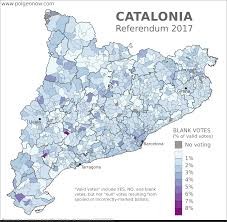Click on the map for a large. Catalonia Referendum Detailed Results In 5 Maps Political Geography Now