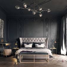 Although it might seem counterintuitive, painting an already dark bedroom a dark paint color will expand the room and make it look larger, versus smaller. Pin By Maria Askey On Interiors Home Decor Bedroom Bedroom Interior Luxurious Bedrooms