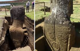 Easter Island's Monumental Stone Heads Also Have Detailed Bodies Hidden Beneath The Earth