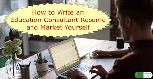 write an education consultant resume