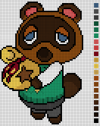 How big are animal corssing cross stitch patterns. Cross Stitch Pattern Tom Nook Animal Crossing By Emelieozwin On Deviantart