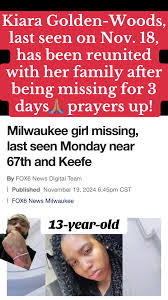 Help Find Missing 13-Year-Old Kiara Golden-Woods